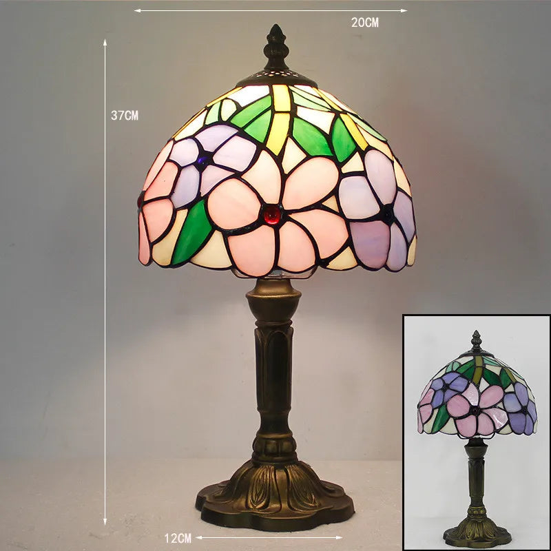 Tiffany Style Table Lamp Vintage Light | Decorative Reading Lamp