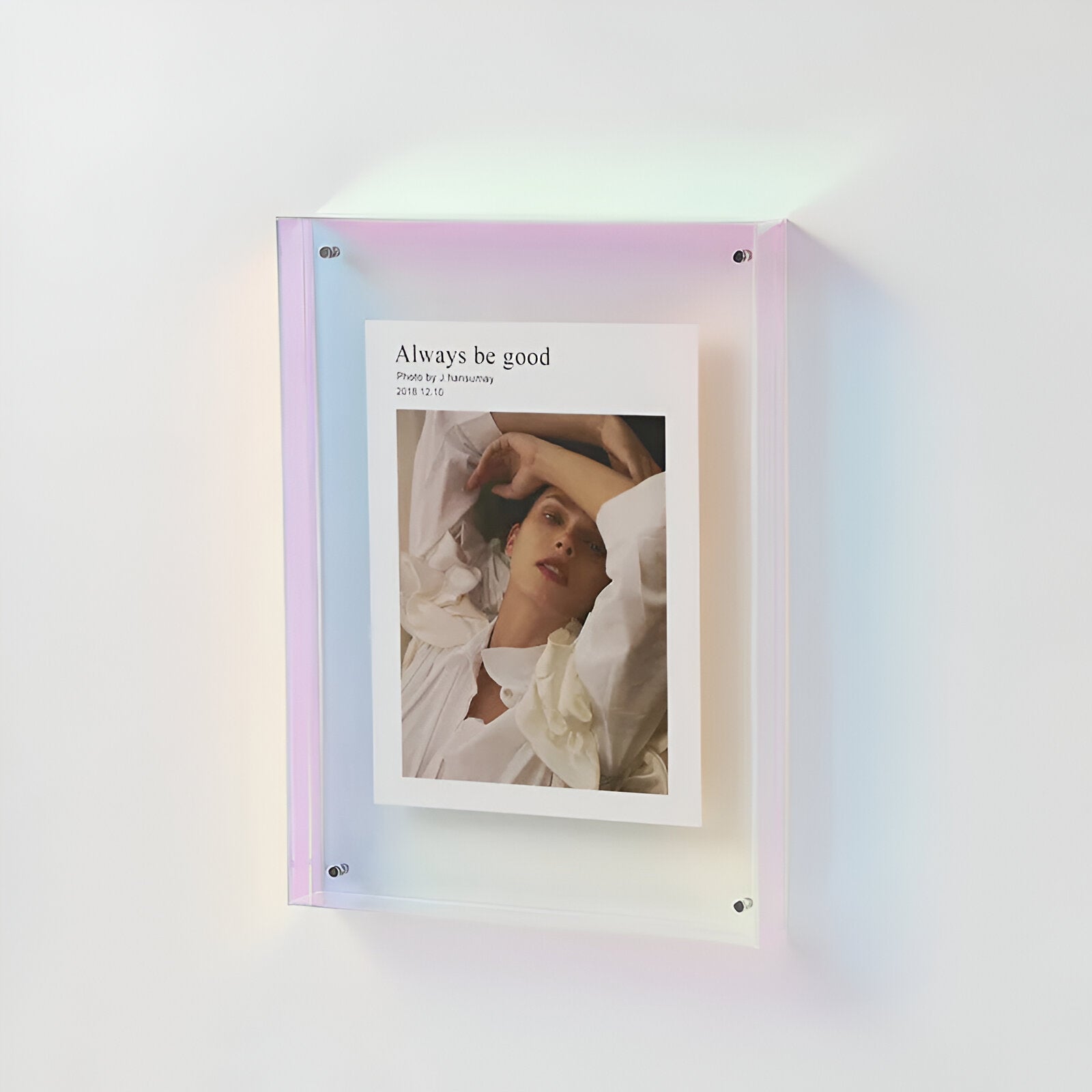 Transparent Acrylic Photo Frame | Minimalist Freestanding Or Wall Mounted