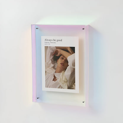 Transparent Acrylic Photo Frame | Minimalist Freestanding Or Wall Mounted