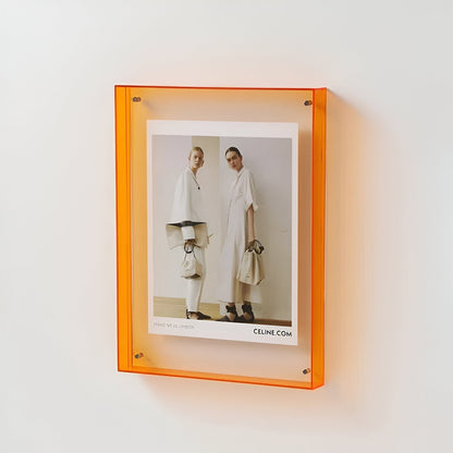 Transparent Acrylic Photo Frame | Minimalist Freestanding Or Wall Mounted
