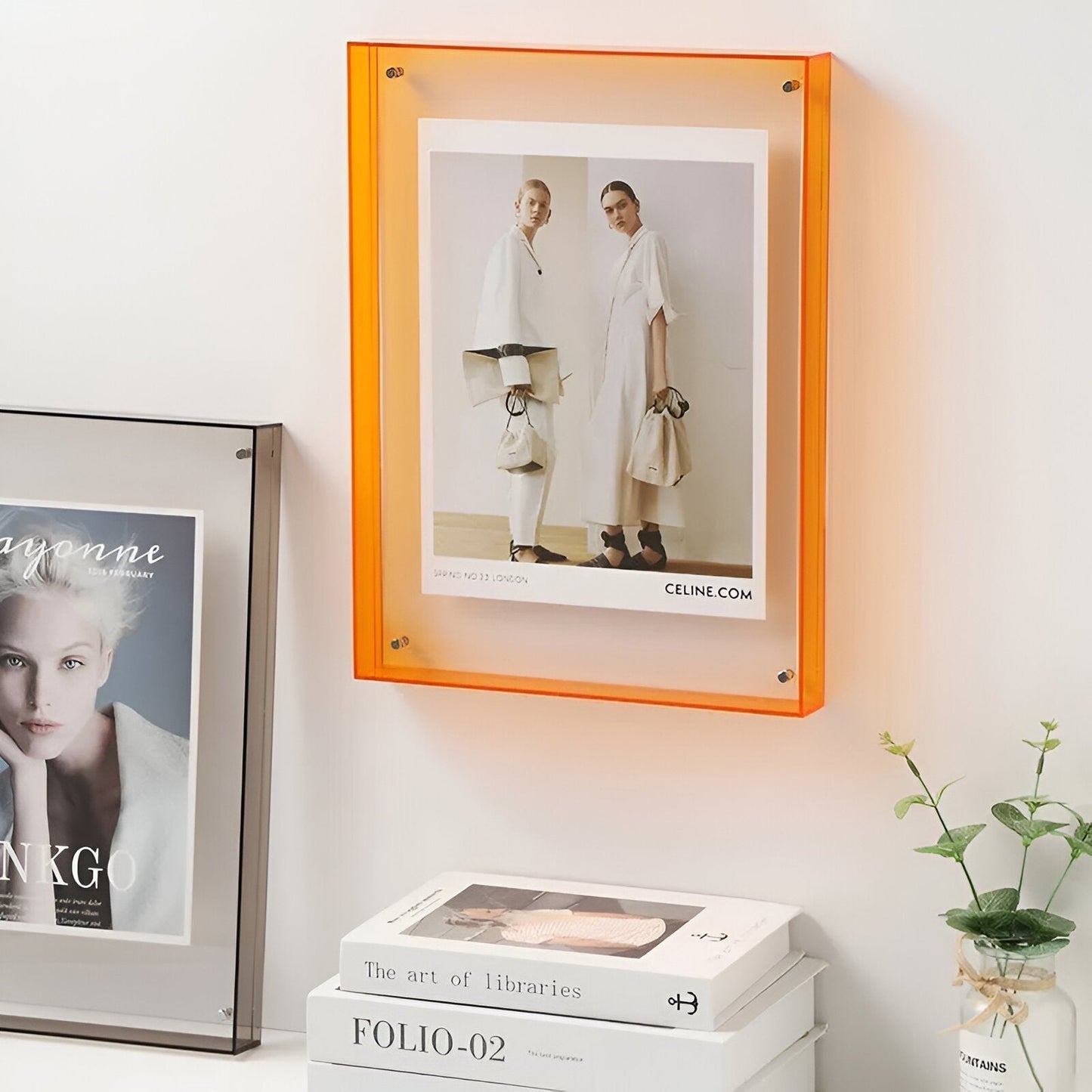 Transparent Acrylic Photo Frame | Minimalist Freestanding Or Wall Mounted