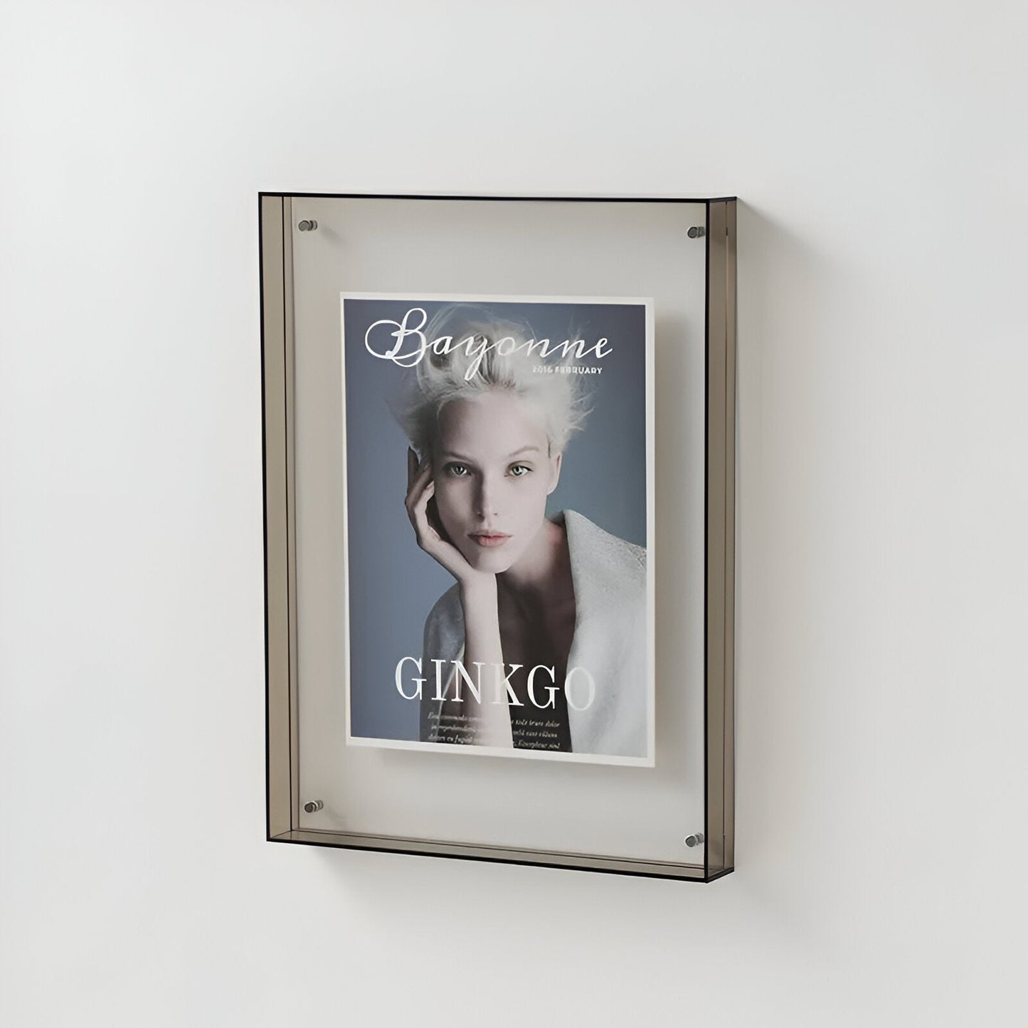 Transparent Acrylic Photo Frame | Minimalist Freestanding Or Wall Mounted