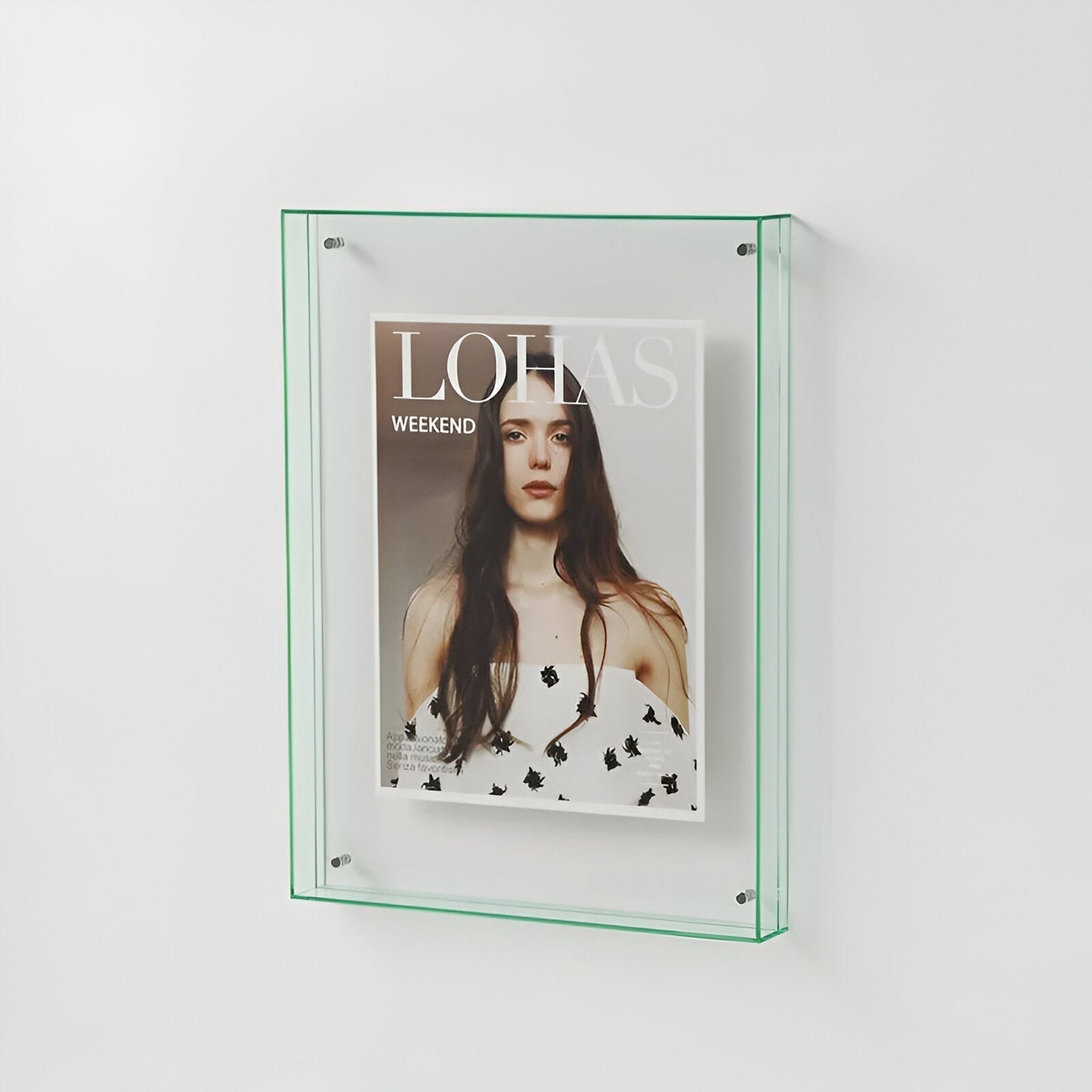 Transparent Acrylic Photo Frame | Minimalist Freestanding Or Wall Mounted