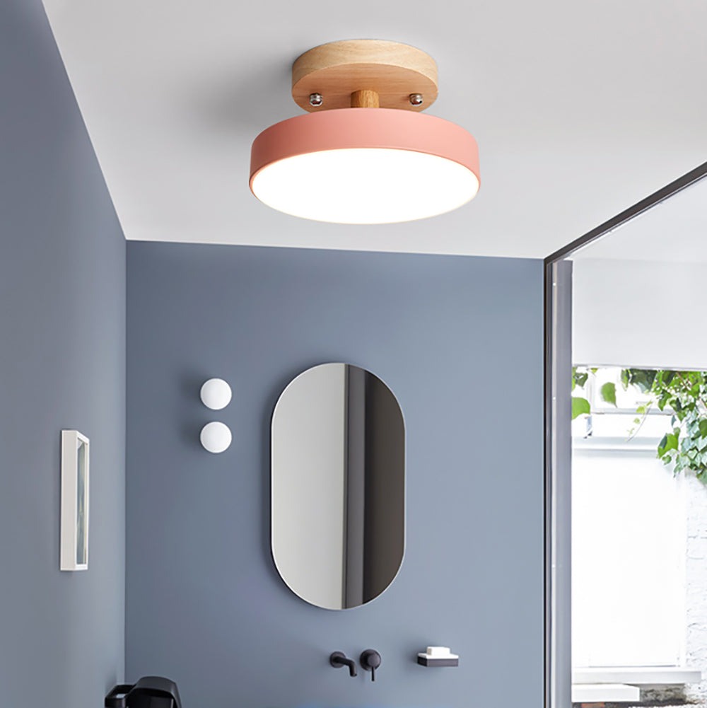 LED Ceiling Light | Semi Flush Round Scandinavian
