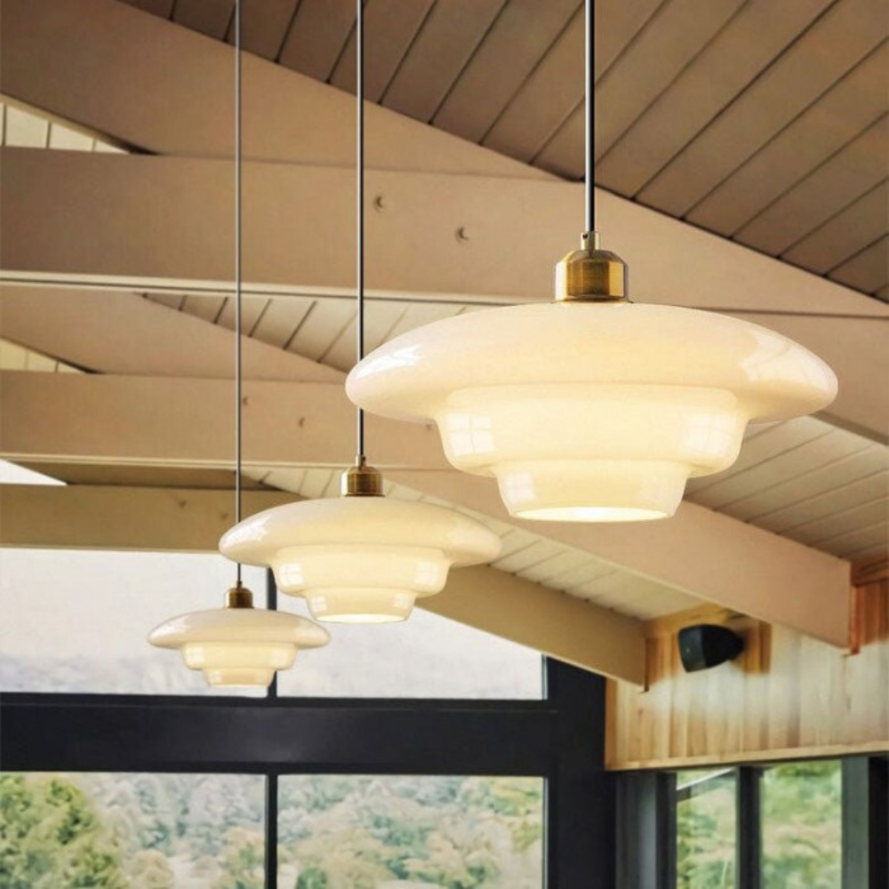 Art Deco Pendant Light | Soft Ambient Lighting For Dining And Kitchen