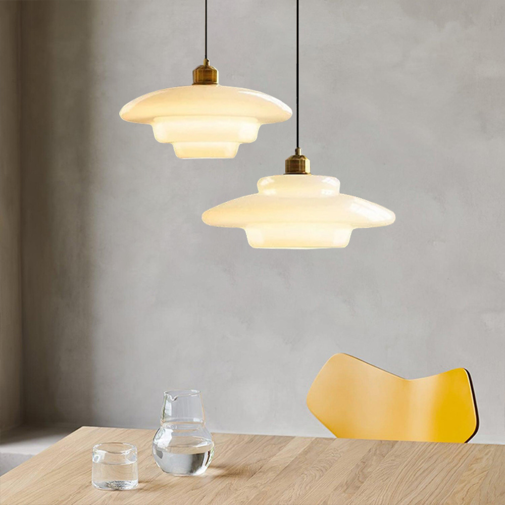 Art Deco Pendant Light | Soft Ambient Lighting For Dining And Kitchen