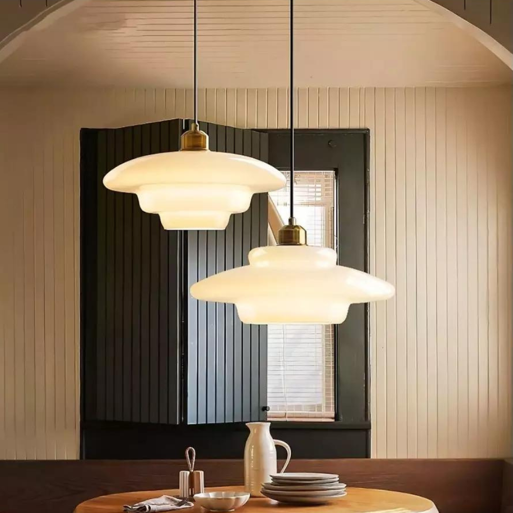 Art Deco Pendant Light | Soft Ambient Lighting For Dining And Kitchen