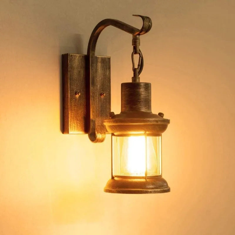 Vintage Industrial Wall Light | Lantern Sconce