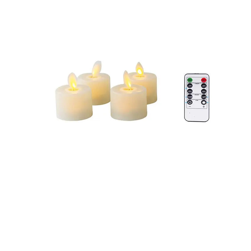 LED Tealight Candles | Flameless Flickering With Remote Timer