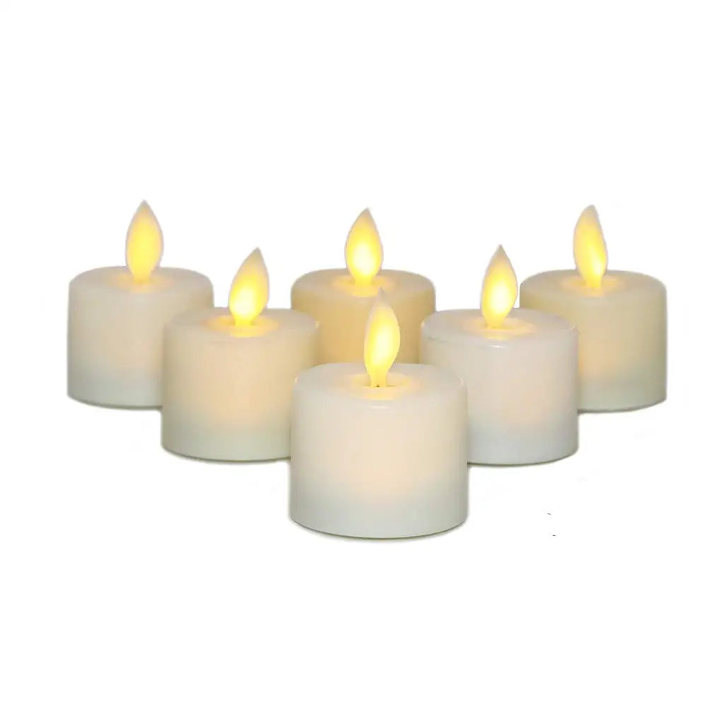 LED Tealight Candles | Flameless Flickering With Remote Timer