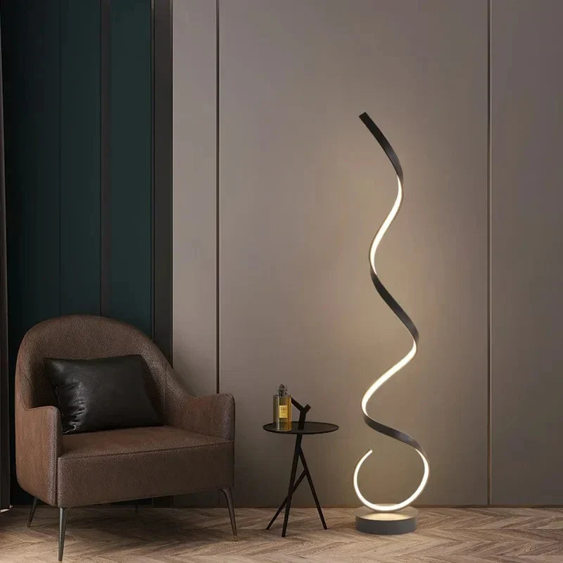 Spiral Floor Lamp | Dimmable Ambient Lighting