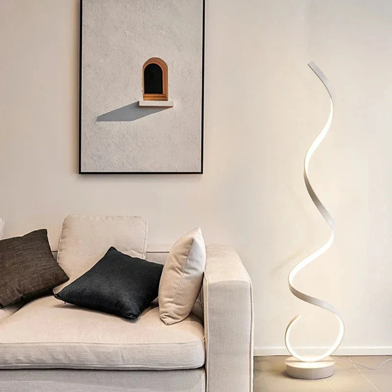 Spiral Floor Lamp | Dimmable Ambient Lighting