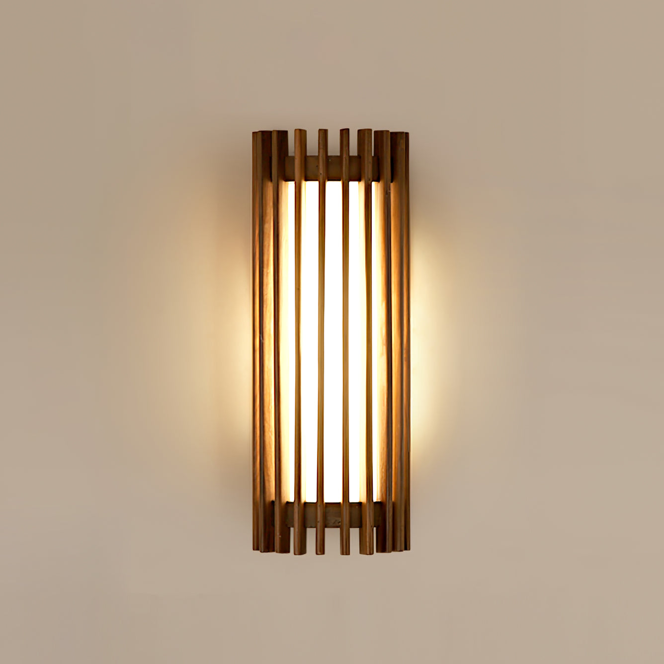 Slatted Wall Light | Vertical Ambient Sconce For Living Room Bathroom
