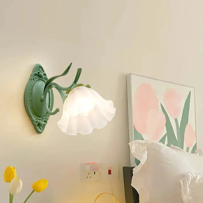Floral Wall Light Lily Design Sconce