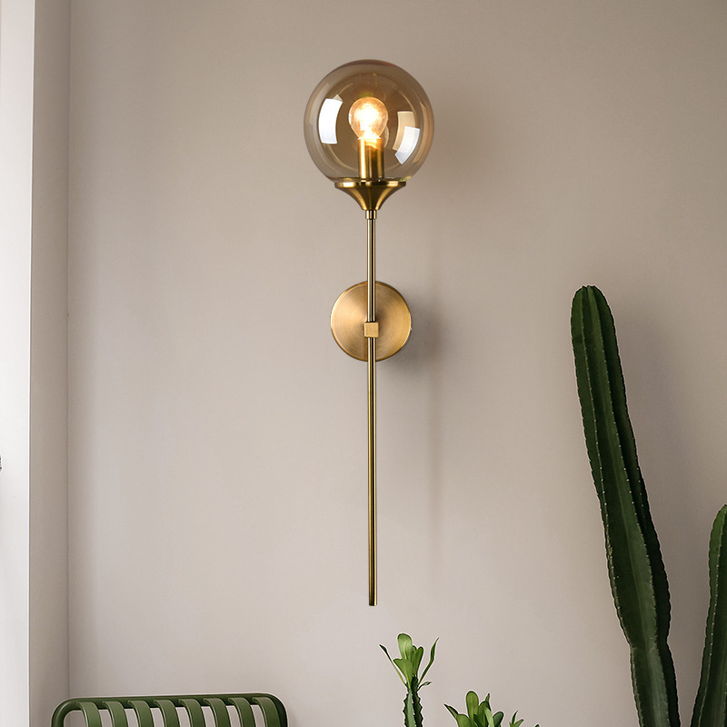 Globe Wall Light | Modern Accent Light for Living Room Bedroom Hallway