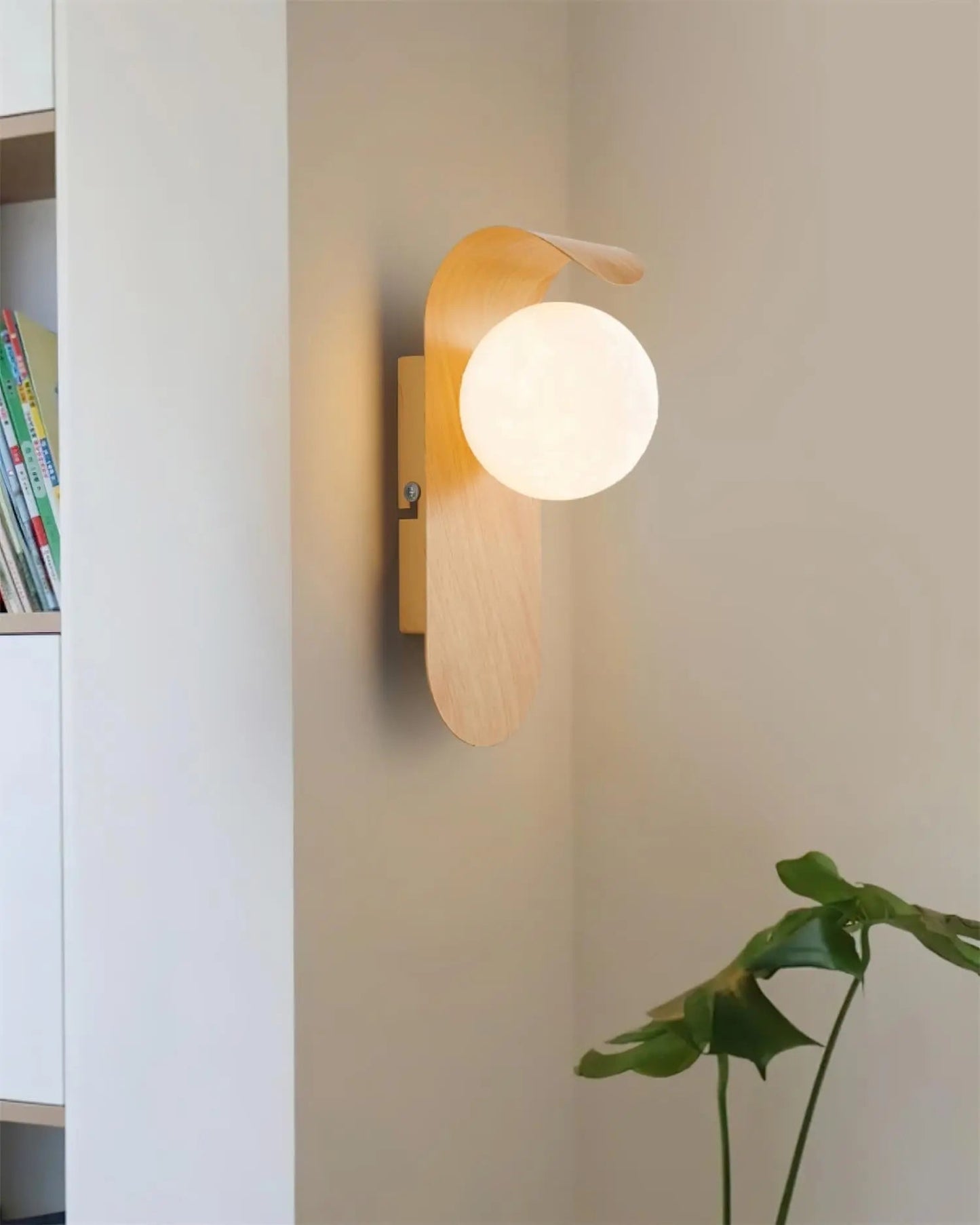 Japandi Wall Light | Globe Sconce For Bedroom & Hallway