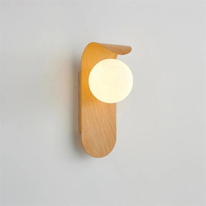 Japandi Wall Light | Globe Sconce For Bedroom & Hallway