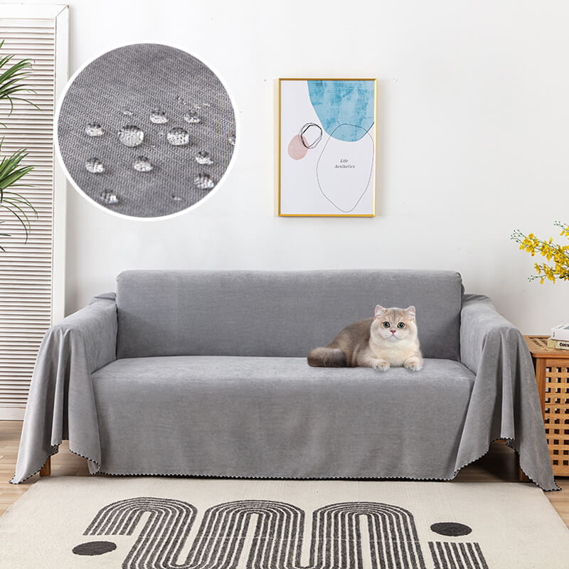 Waterproof Sofa Cover Throw | Non Slip Furniture Protector For Pets And Spills