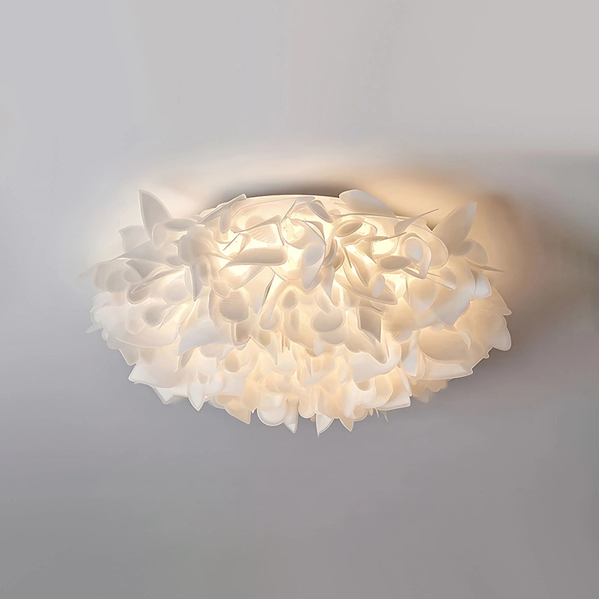Flower Petal Ceiling Light | Flush Mount For Bedroom Hallway Entryway