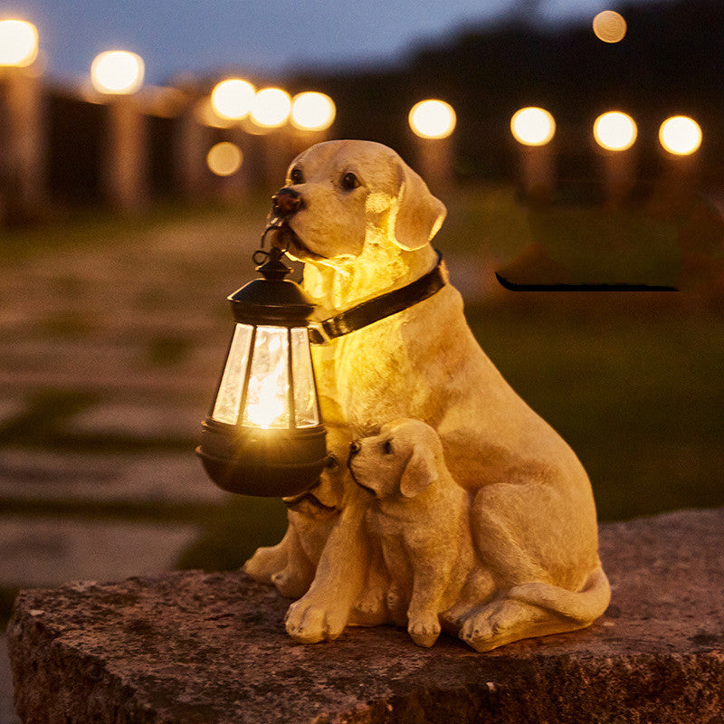 Solar Dog Garden Light | Decorative LED Statue