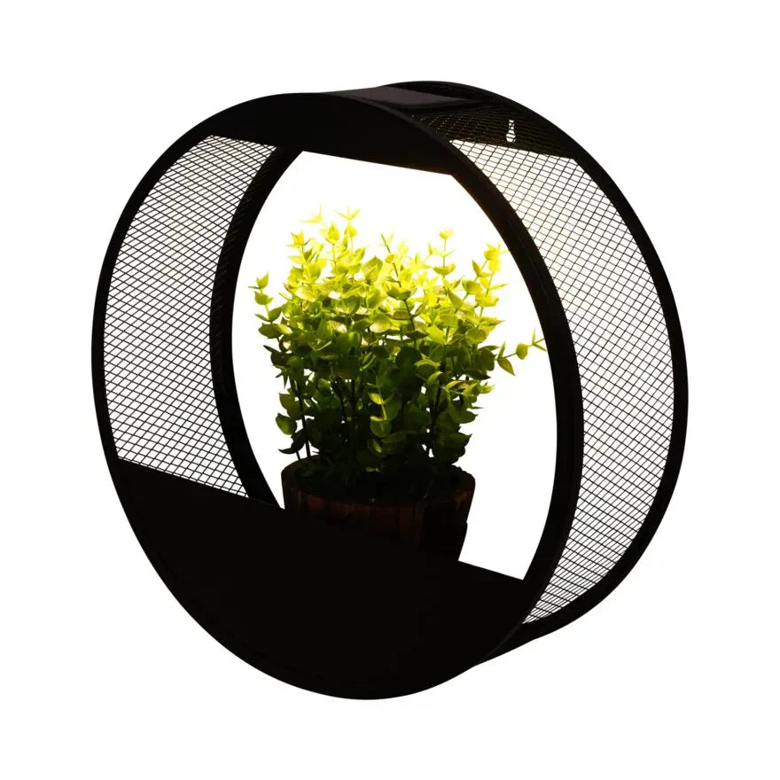 Solar Planter Wall Light | Outdoor Garden Decor For Fence & Patio