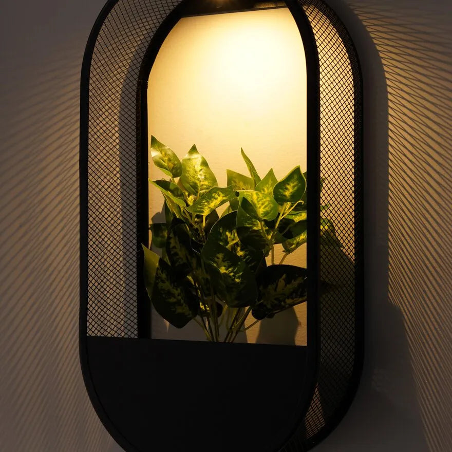 Solar Planter Wall Light | Outdoor Garden Decor For Fence & Patio