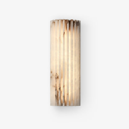 Alabaster LED Wall Lamp Fluted Rectangle Hero