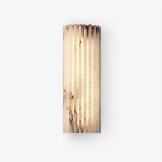 Alabaster LED Wall Lamp Fluted Rectangle Hero