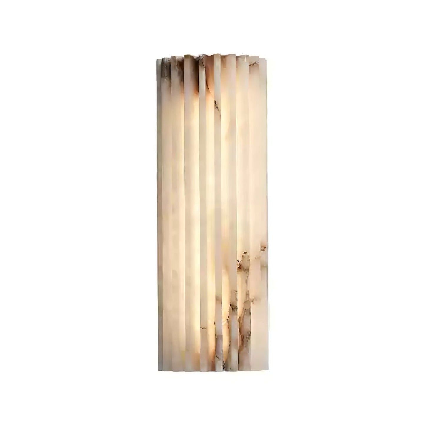 Alabaster LED Wall Lamp Fluted Rectangle View 13