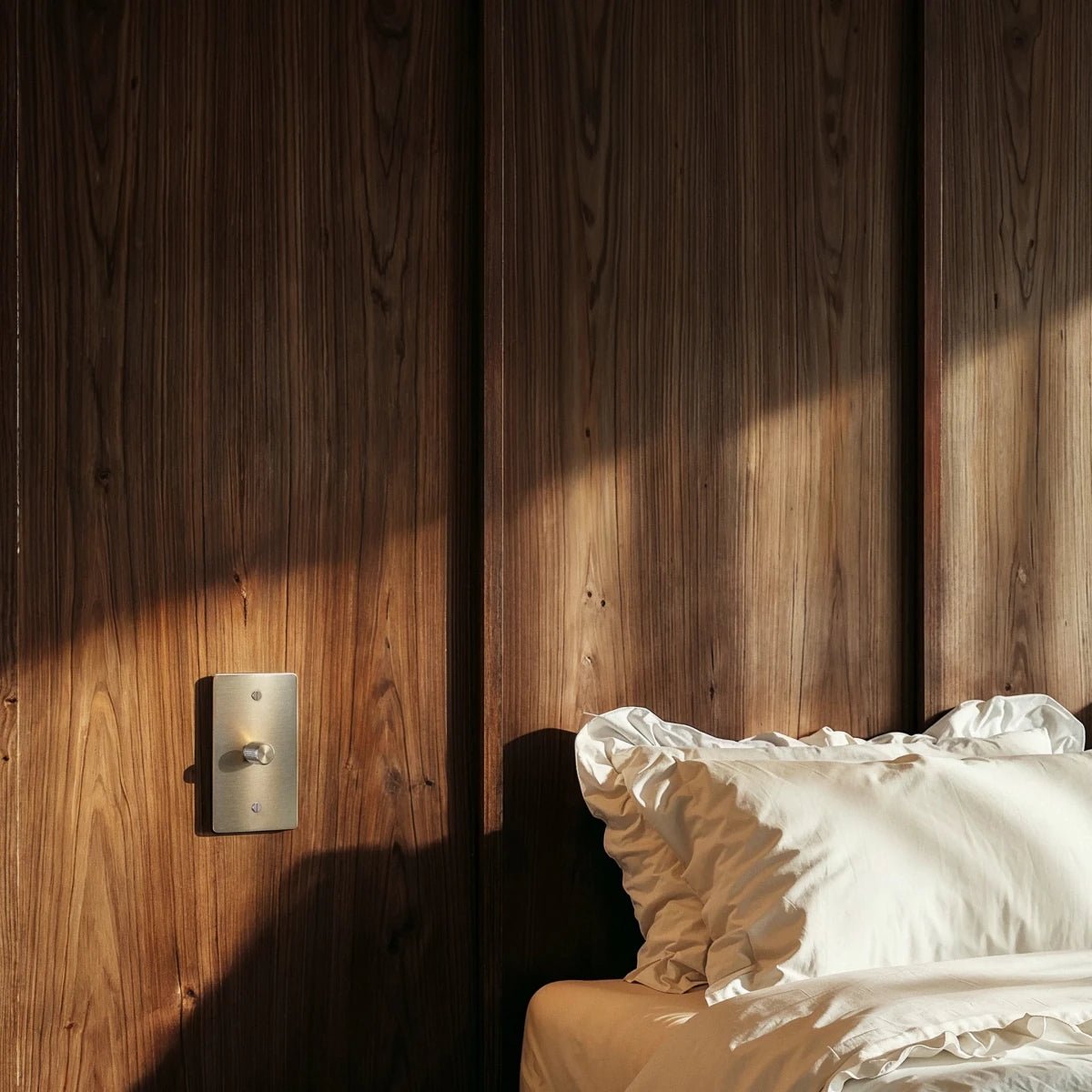 Architectural Brass 3-Way Rotary Dimmer Switch Knob Angle