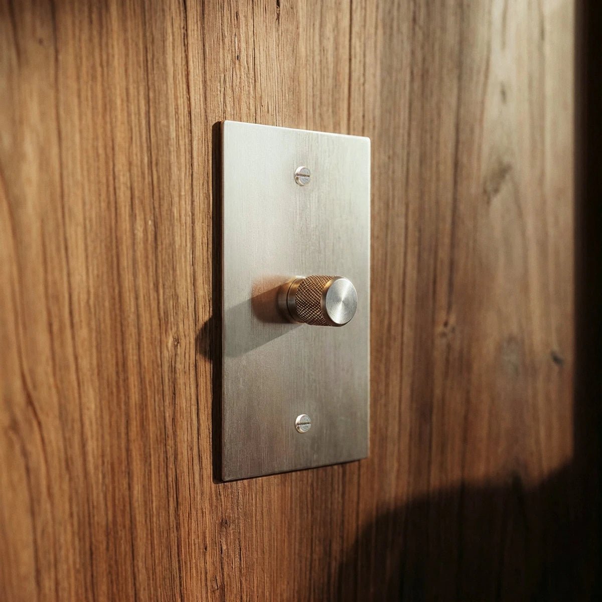 Architectural Brass 3-Way Rotary Dimmer Switch Knob Full
