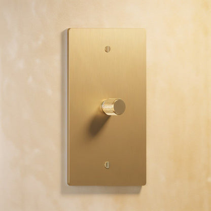 Architectural Brass 3-Way Rotary Dimmer Switch Knob Hero