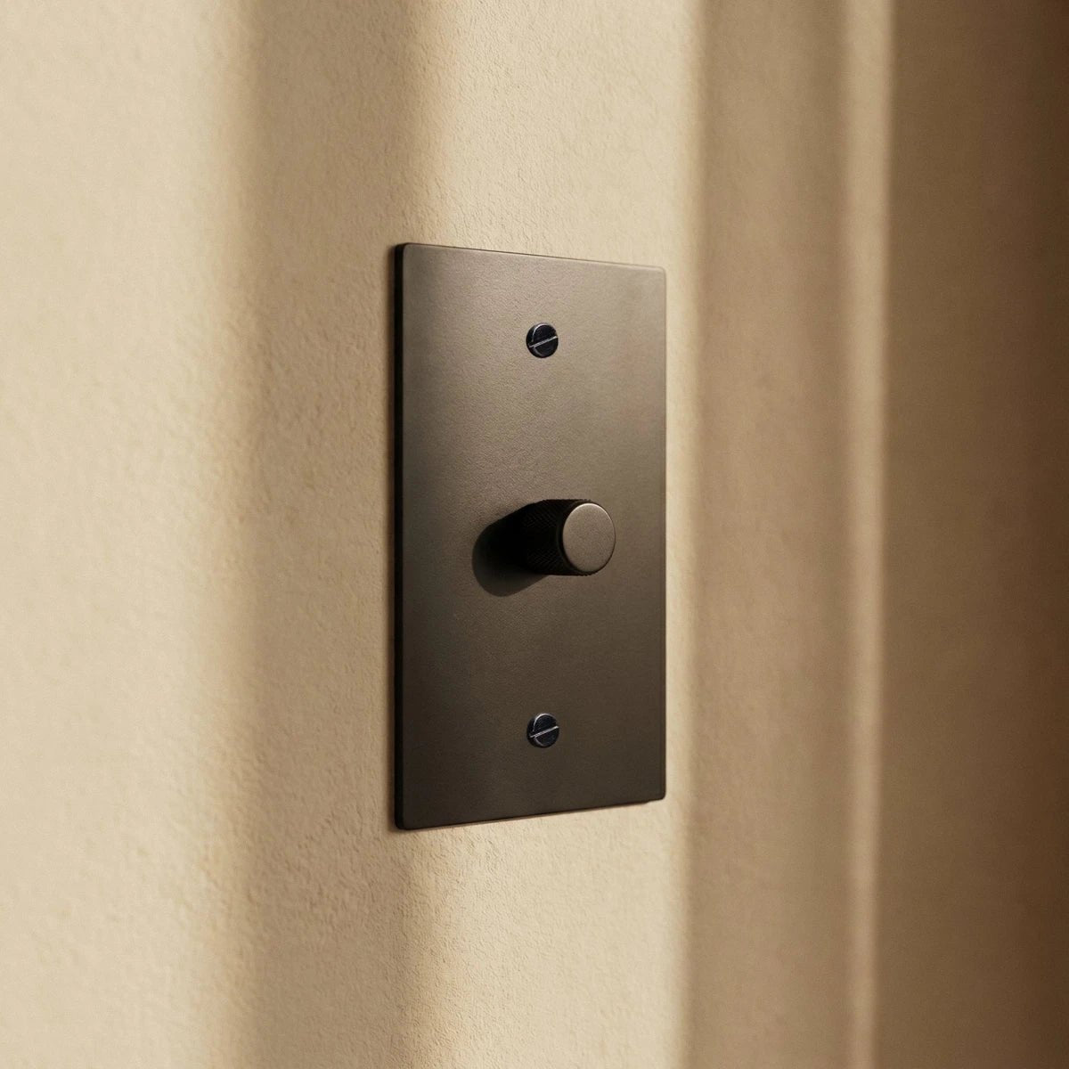 Architectural Brass 3-Way Rotary Dimmer Switch Knob Lifestyle