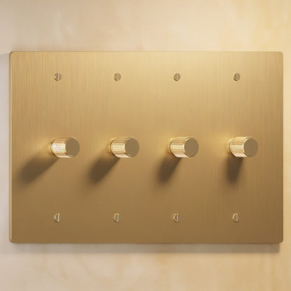 Architectural Brass 3-Way Rotary Dimmer Switch Knob View 11