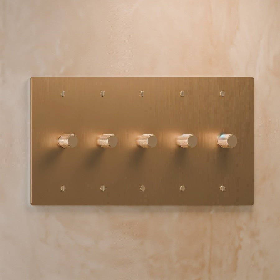 Architectural Brass 3-Way Rotary Dimmer Switch Knob View 12