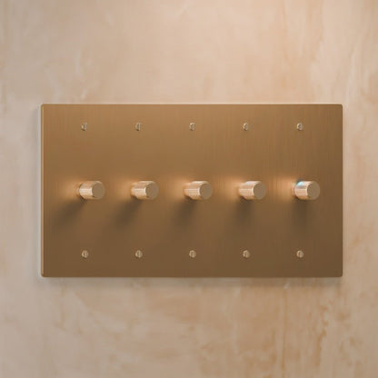 Architectural Brass 3-Way Rotary Dimmer Switch Knob View 12
