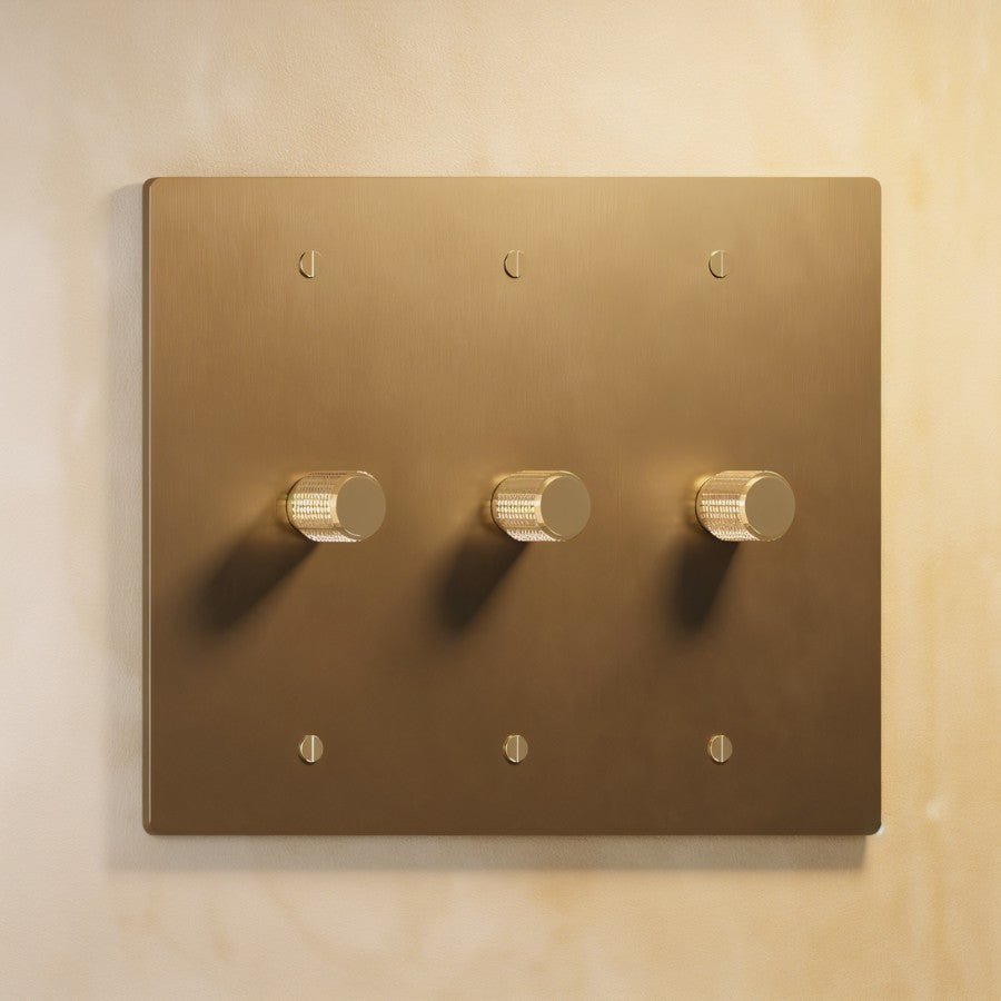Architectural Brass 3-Way Rotary Dimmer Switch Knob View 15