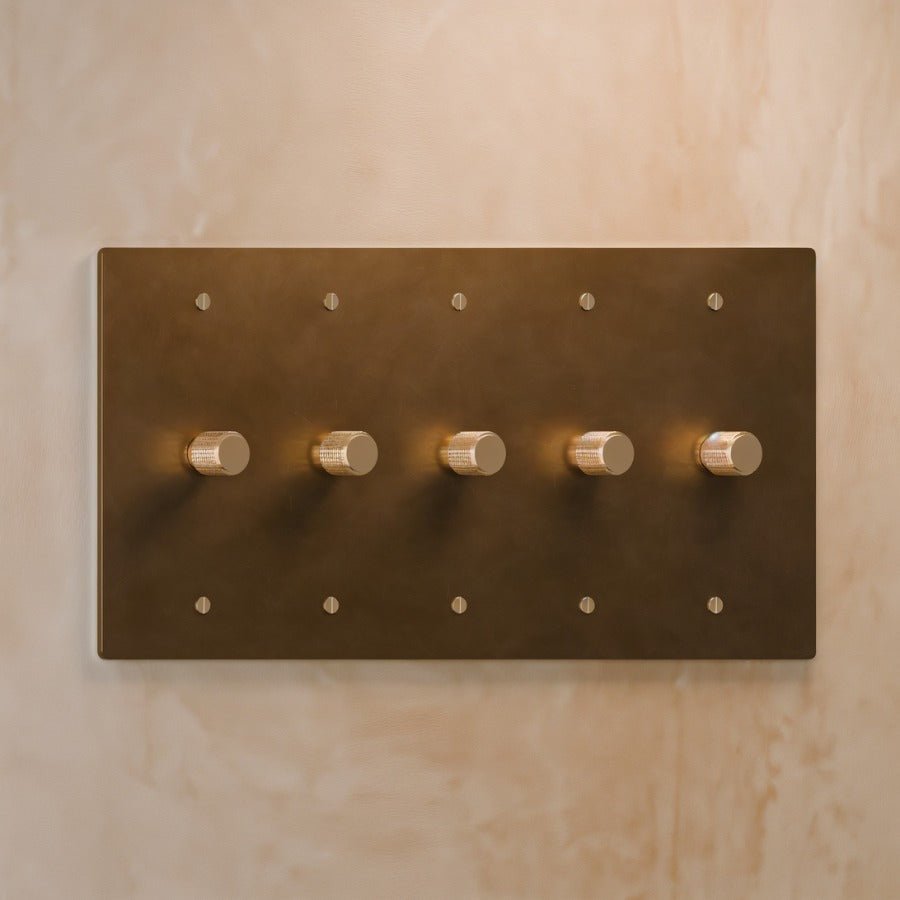 Architectural Brass 3-Way Rotary Dimmer Switch Knob View 17