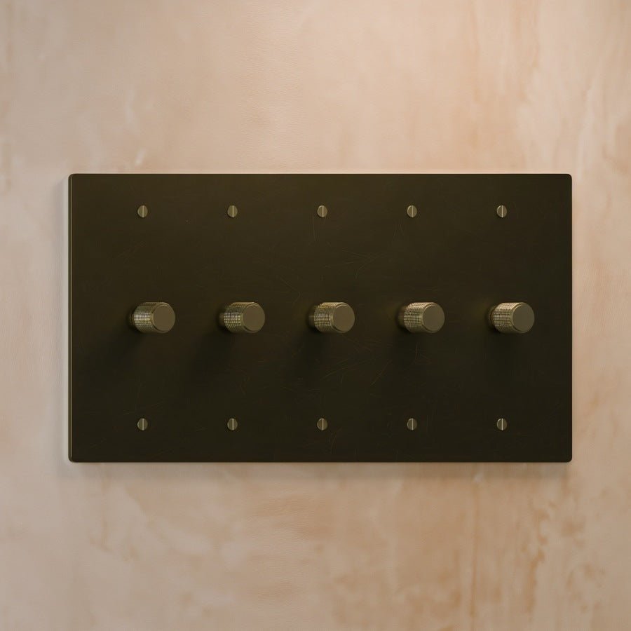 Architectural Brass 3-Way Rotary Dimmer Switch Knob View 22
