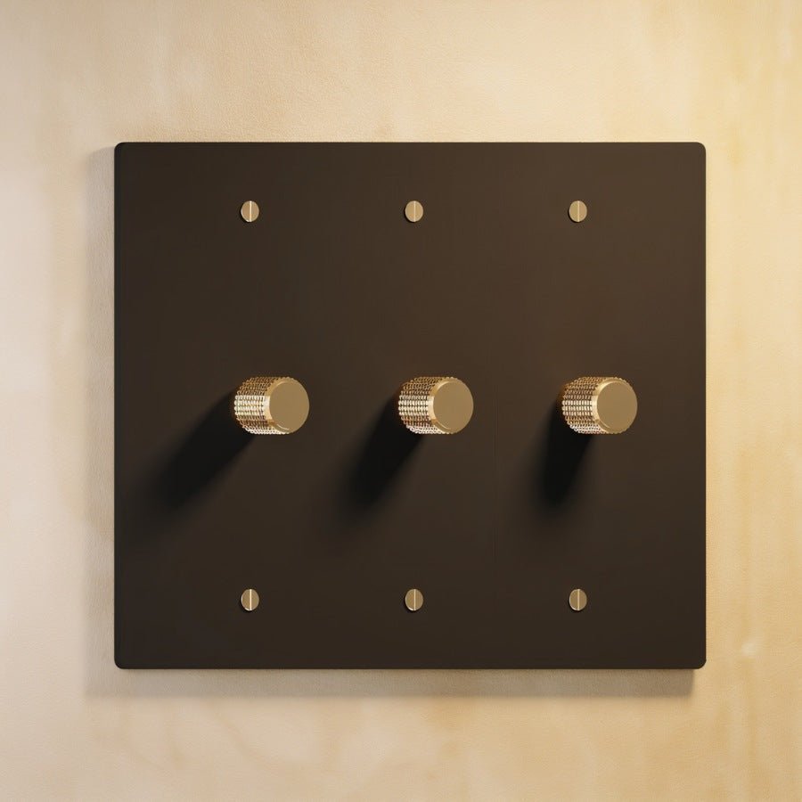 Architectural Brass 3-Way Rotary Dimmer Switch Knob View 40