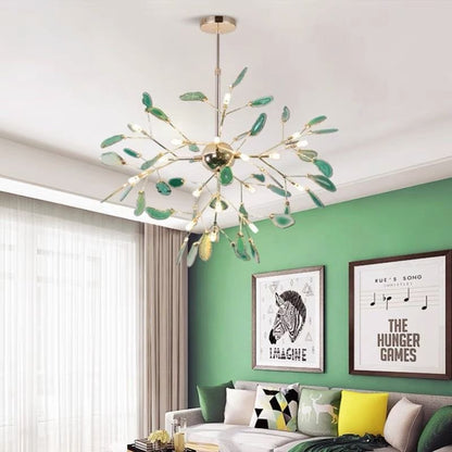 Aria Agate Creative Colourful Chandelier Bedroom/Living Room Angle