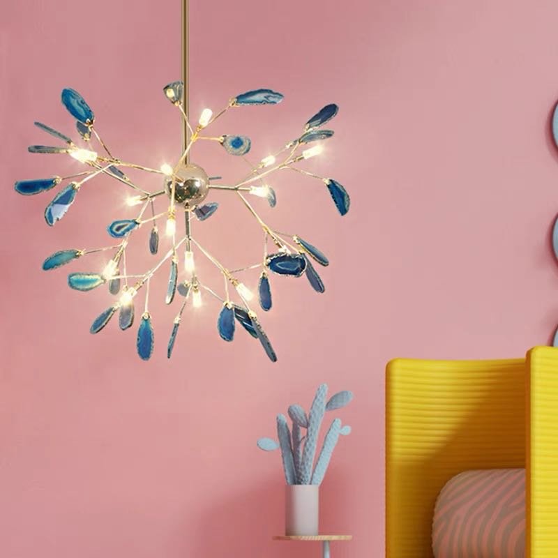 Aria Agate Creative Colourful Chandelier Bedroom/Living Room Back