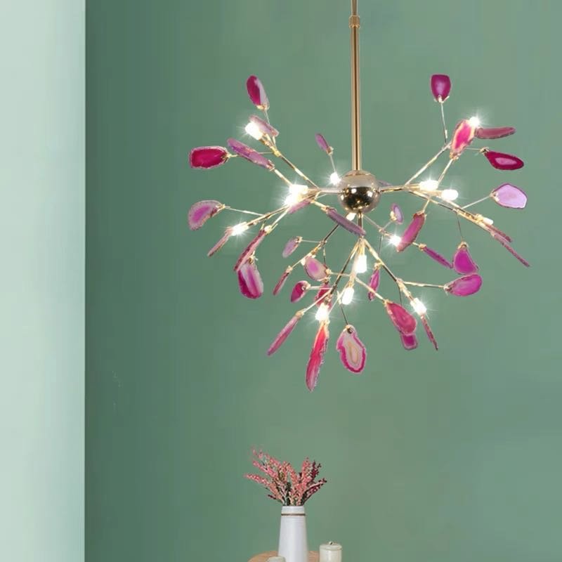 Aria Agate Creative Colourful Chandelier Bedroom/Living Room Lifestyle