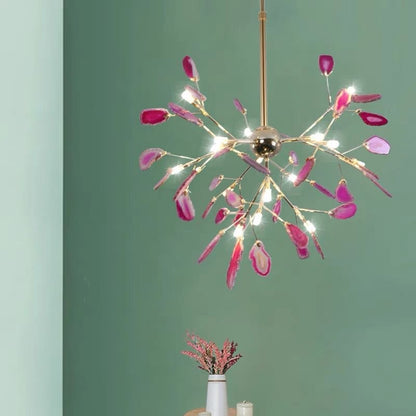 Aria Agate Creative Colourful Chandelier Bedroom/Living Room Lifestyle