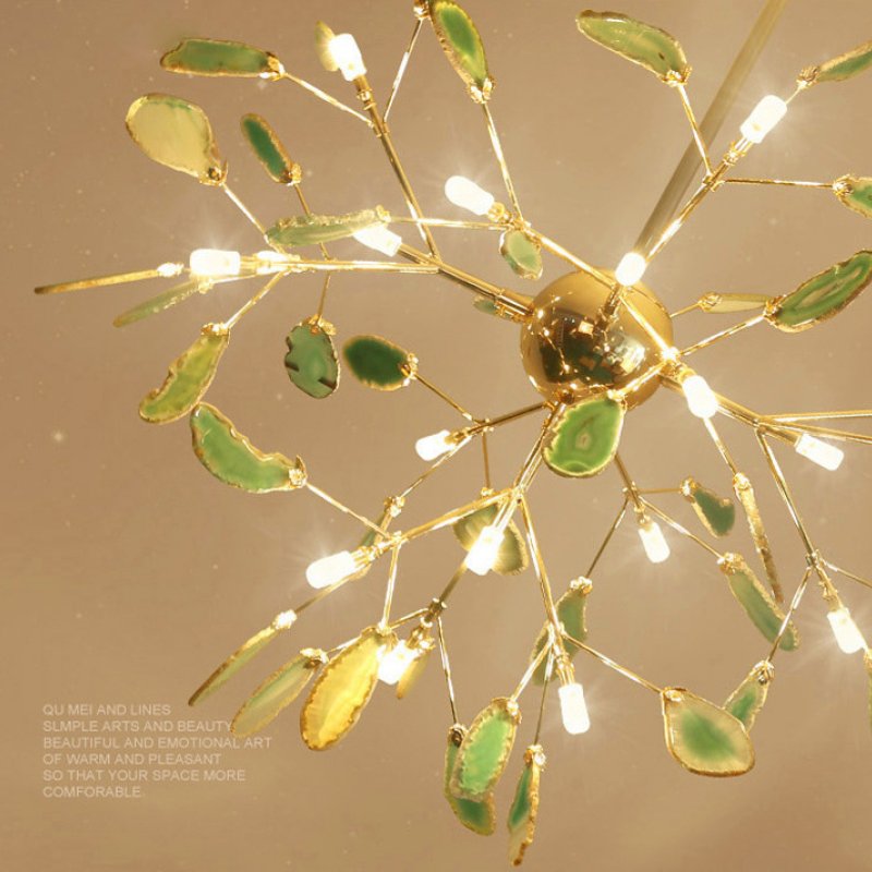 Aria Agate Creative Colourful Chandelier Bedroom/Living Room View 16