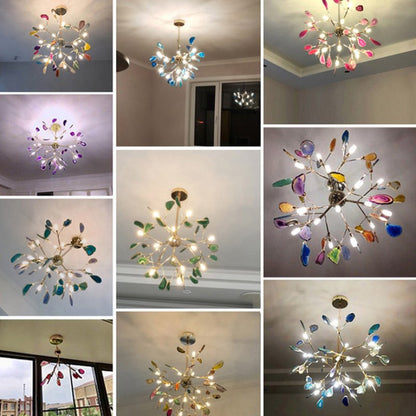 Aria Agate Creative Colourful Chandelier Bedroom/Living Room View 23