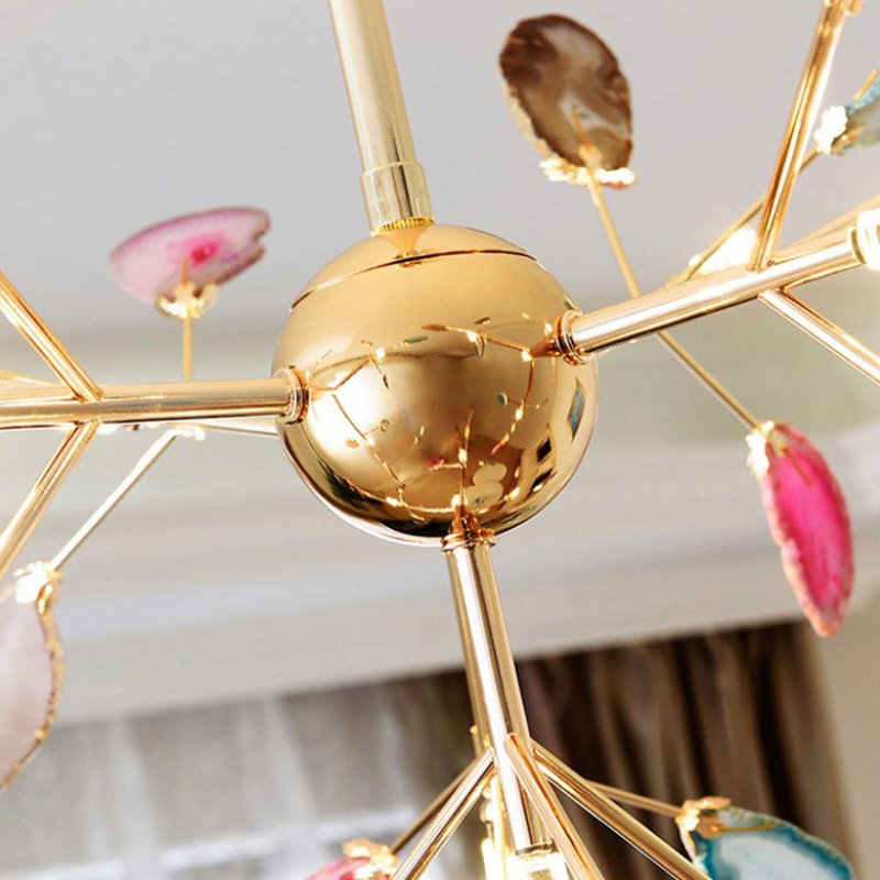 Aria Agate Creative Colourful Chandelier Bedroom/Living Room View 25