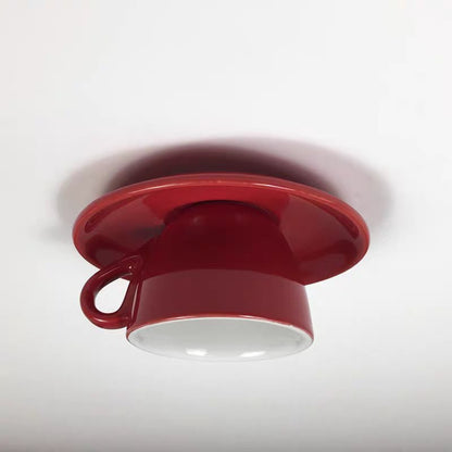 Aria Modern Coffee Cups Ceramic Flush Ceiling Lighting View 11