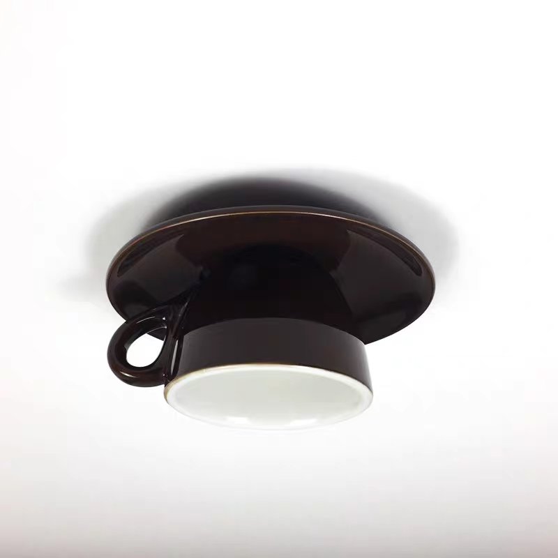 Aria Modern Coffee Cups Ceramic Flush Ceiling Lighting View 13