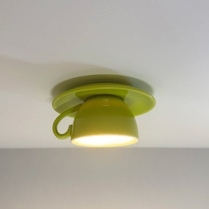 Aria Modern Coffee Cups Ceramic Flush Ceiling Lighting View 16